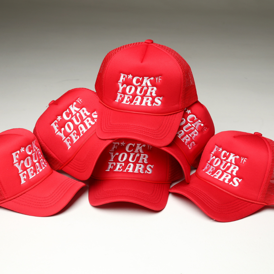 F*ck Your Fears Trucker Cherry Red